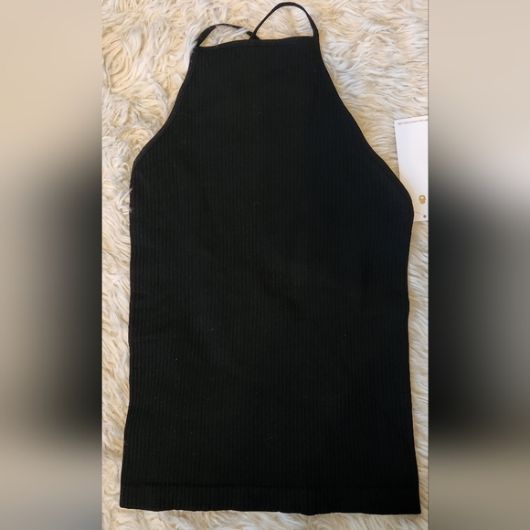 Spiritual Gangster Criss Cross Ribbed Tank - Picture 1 of 6